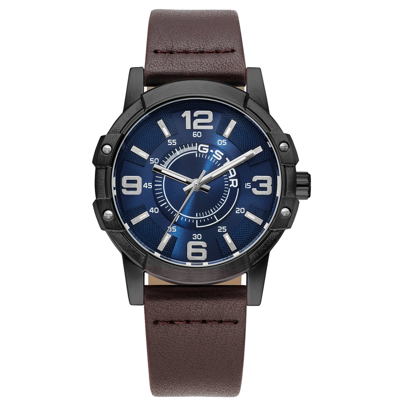 G-STAR Constructed Montre Homme en Laiton Noir GSW.506.05-zoom-