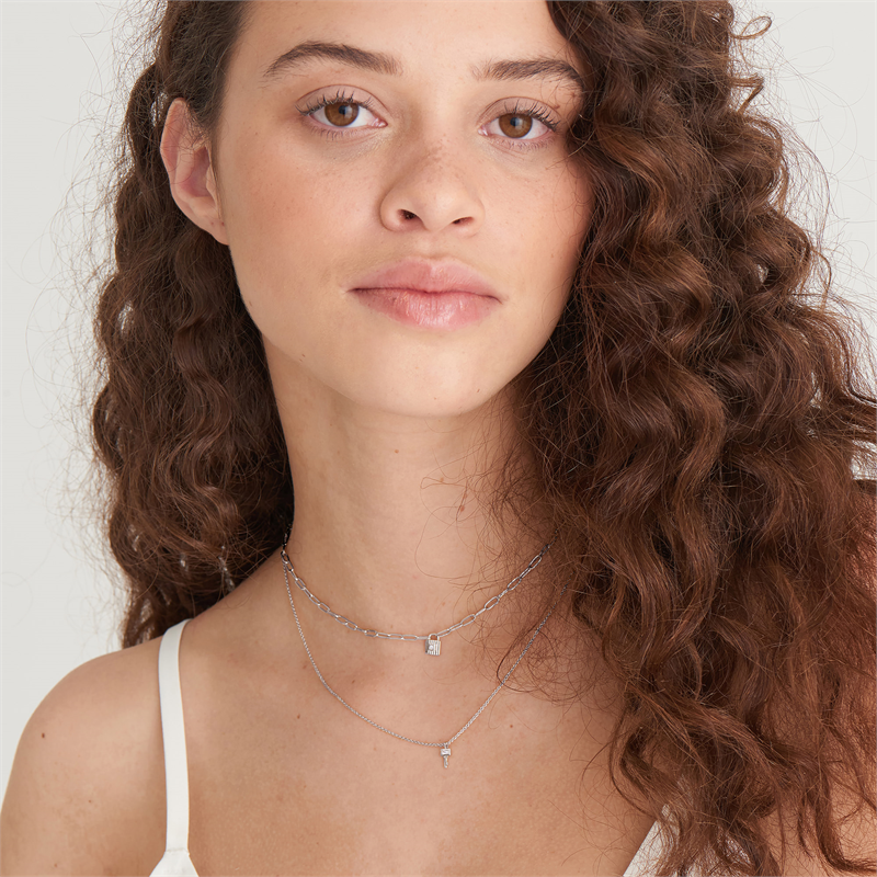 Ania Haie Under Lock and Key 925 Sterling Silver Necklace 2002-AH-N032-03H-zoom-