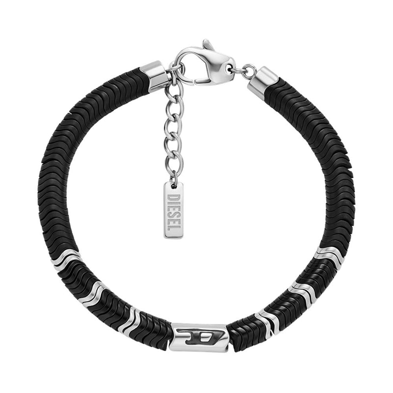 Diesel D Logo Silver Coloured Bracelet DX1574931-zoom-