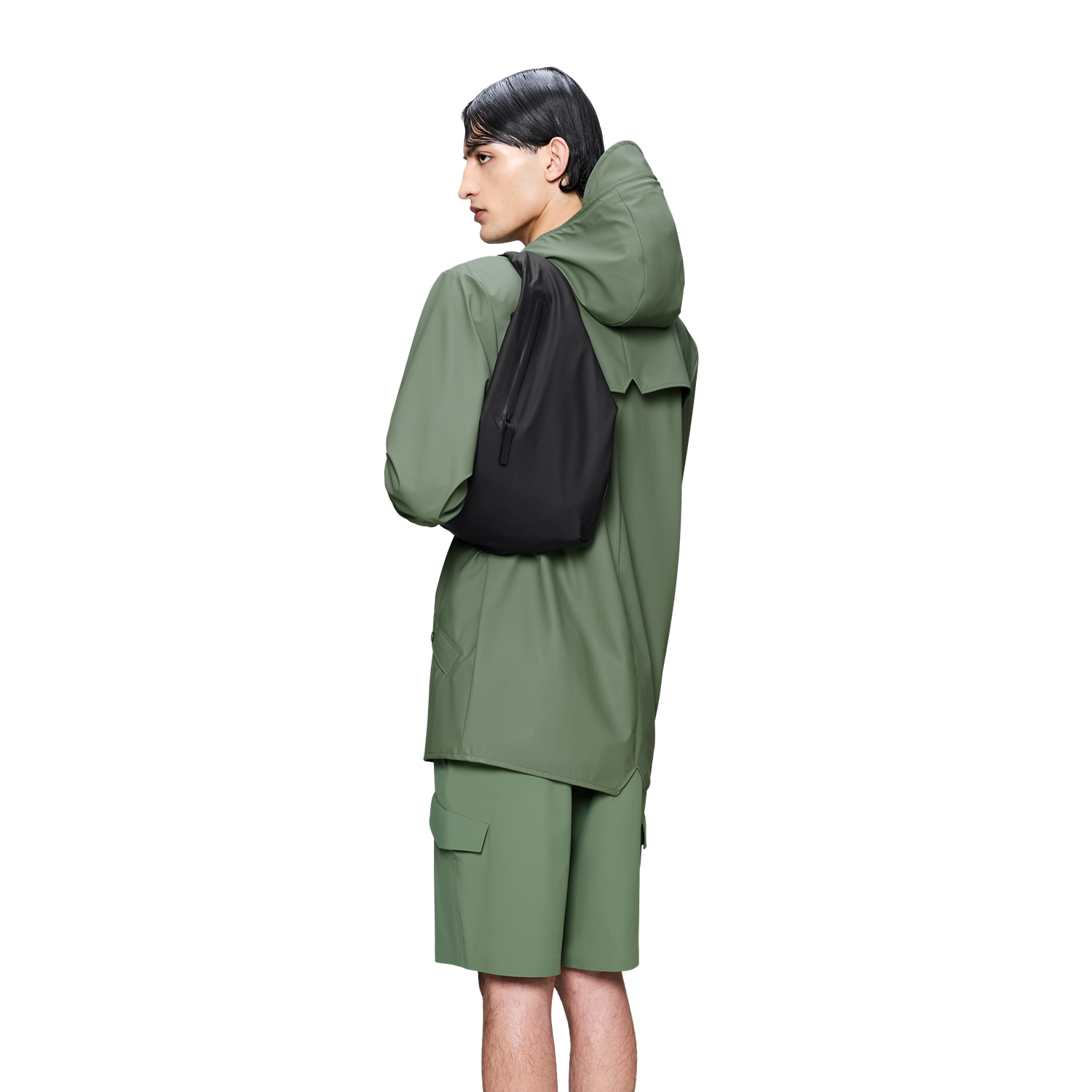 Rains Black Dash Bum Bag R16270-01