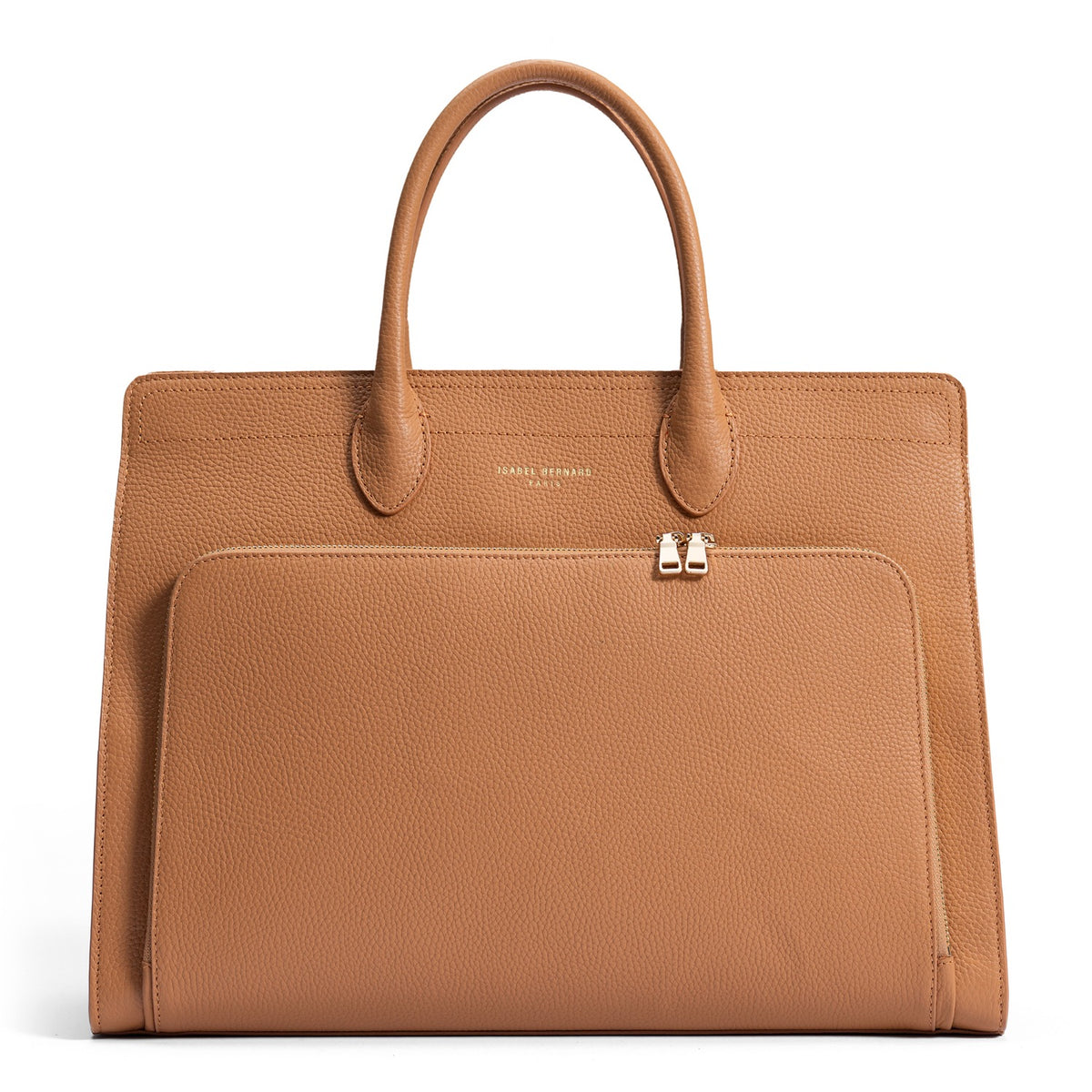Isabel Bernard Honoré Nadine Camel Calfskin Handbag IB25053