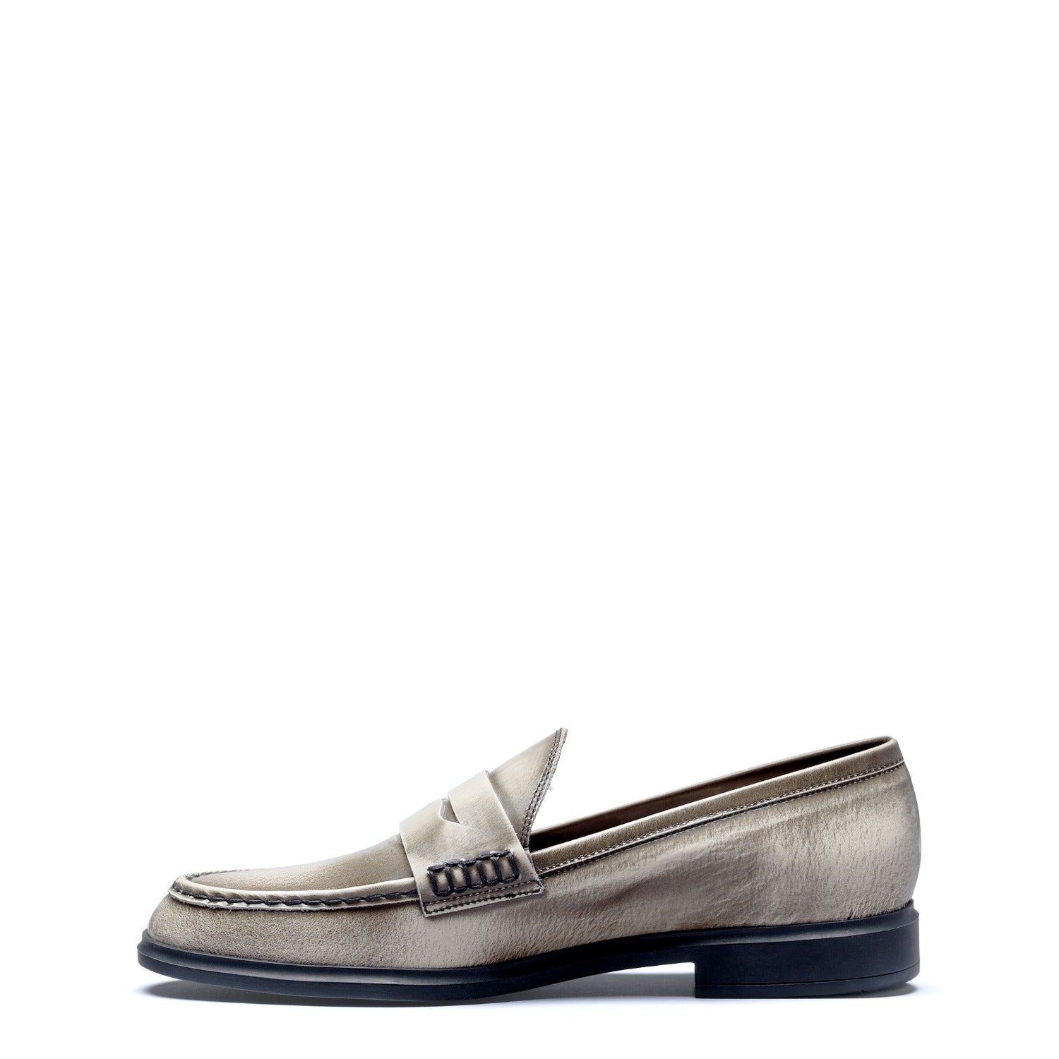 Isabel Bernard Vendôme Blandine cream spazzolato leather loafers IB51015-638-39