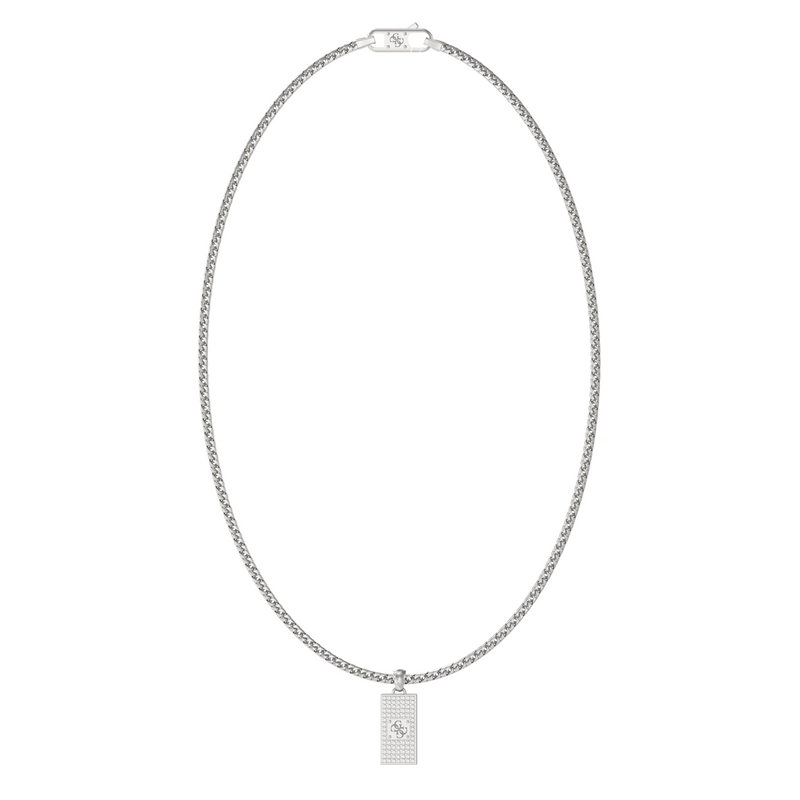 Guess 4G Frontiers Silver Necklace With Crystal JUMN06030JWSTT-U-zoom-