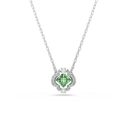 Swarovski Collier Una Sparkling DC argenté avec cristal vert 5757785