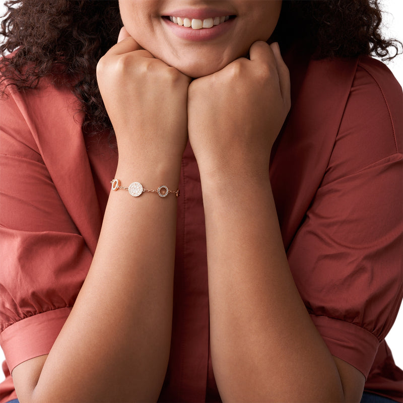 Fossil Bracelet Or rose JF01739791-zoom-