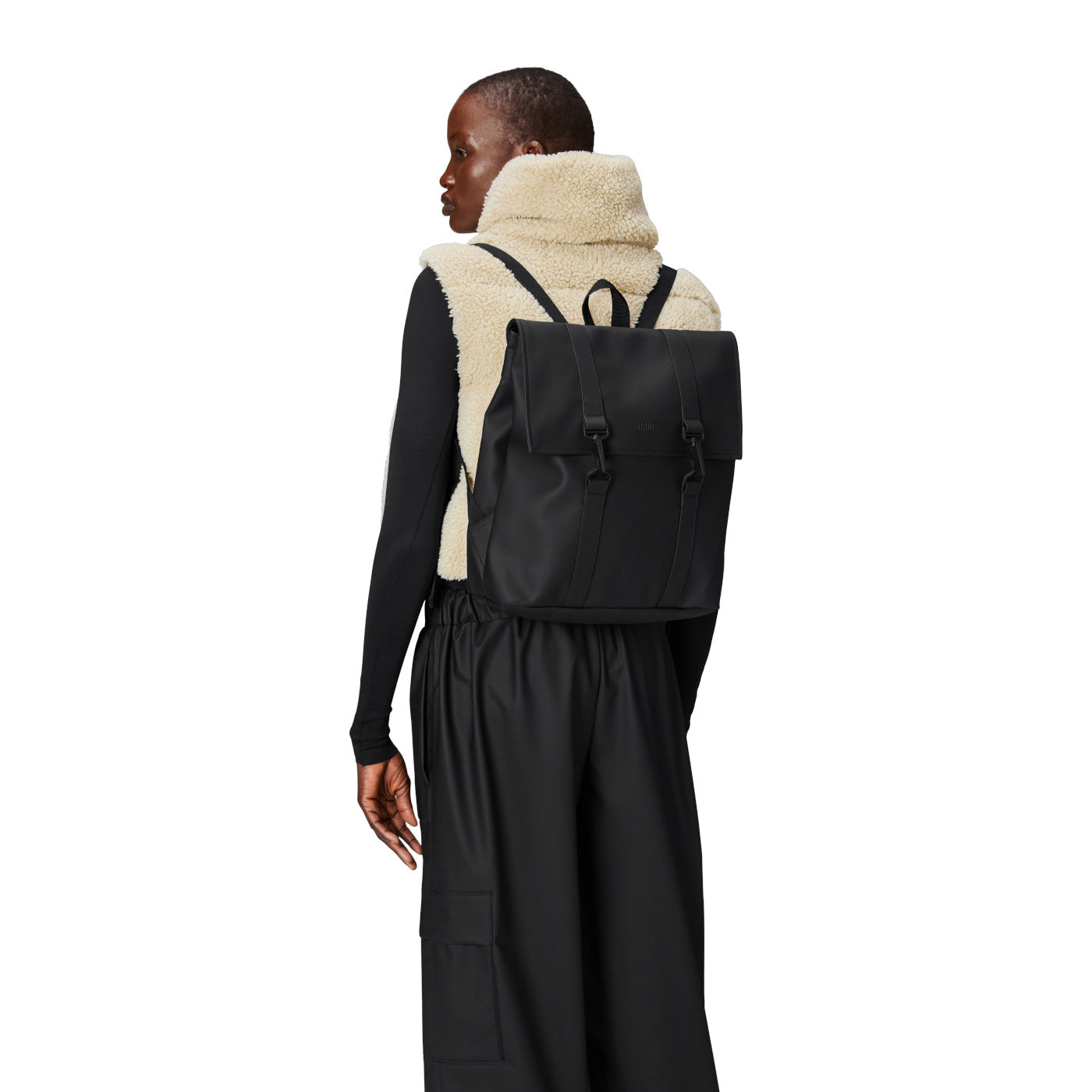 Rains MSN Black Backpack R13310-01