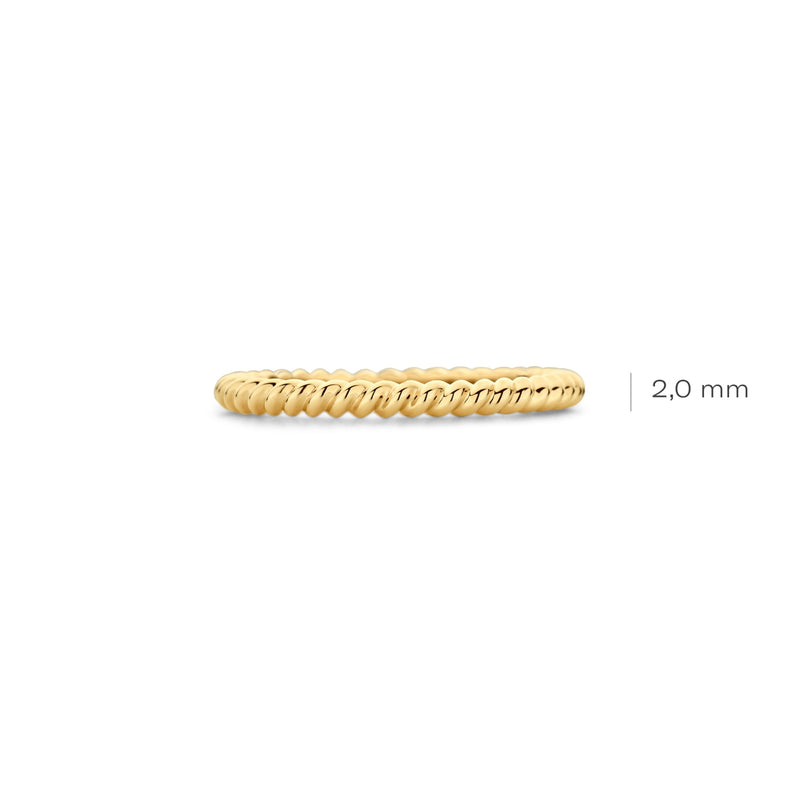 Blush 14 Karaat Gouden Ring 1118YGO/52 (Maat: 52)-zoom-