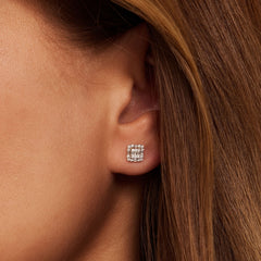 Isabel Bernard De la Paix Elena 14 karat gold stud ear studs with diamond 0.25 carat IBD360032
