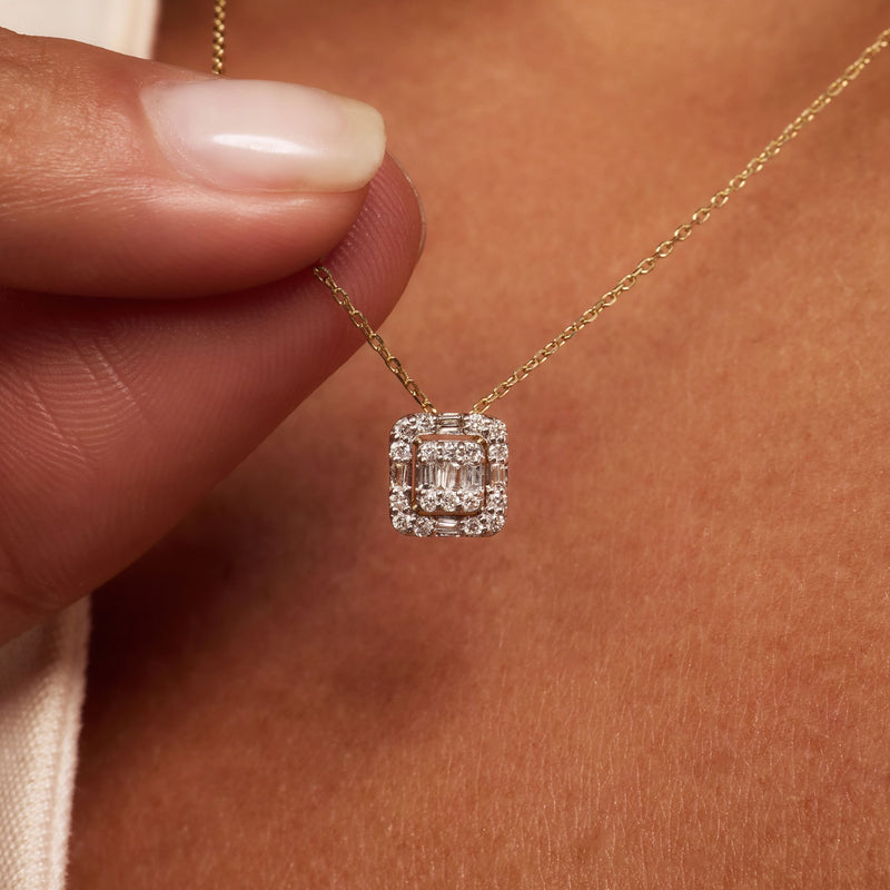 Isabel Bernard De la Paix Elena collier en or 14 carats avec diamant 0.18 ct IBD350030-zoom-