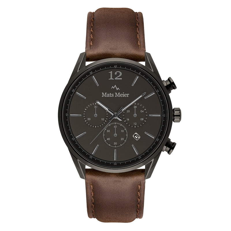 Mats Meier Grand Cornier Hommes Montre Marron MM00104-zoom-