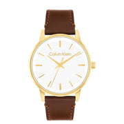 Calvin Klein Linked Wit Heren Horloge 2002-CK25200503