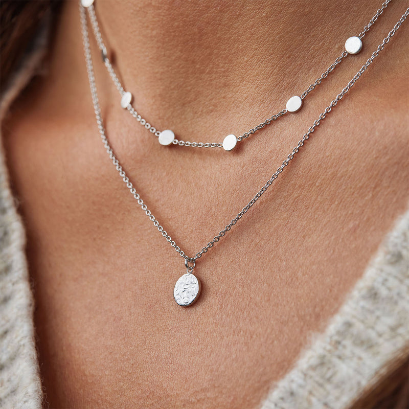 Violet Hamden Luna Collier en Argent 925 Sterling avec Pièce VH14008-zoom-