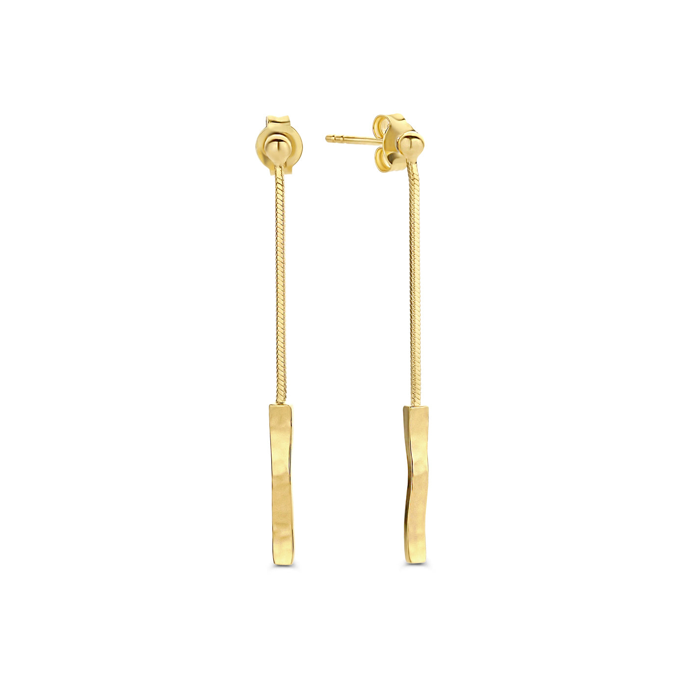 Violet Hamden Sisterhood Long Moonscape 925 Sterling Silver Gold-coloured Earstuds VH16051