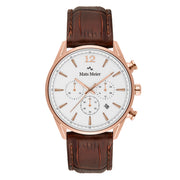 Mats Meier Grand Cornier Hommes Montre Marron MM00107