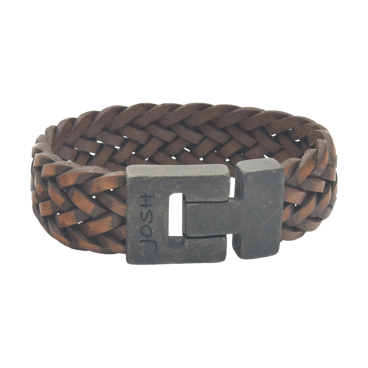 Josh Brown Leather Bracelet 24340-bra-VB/MELBRWN/L-1