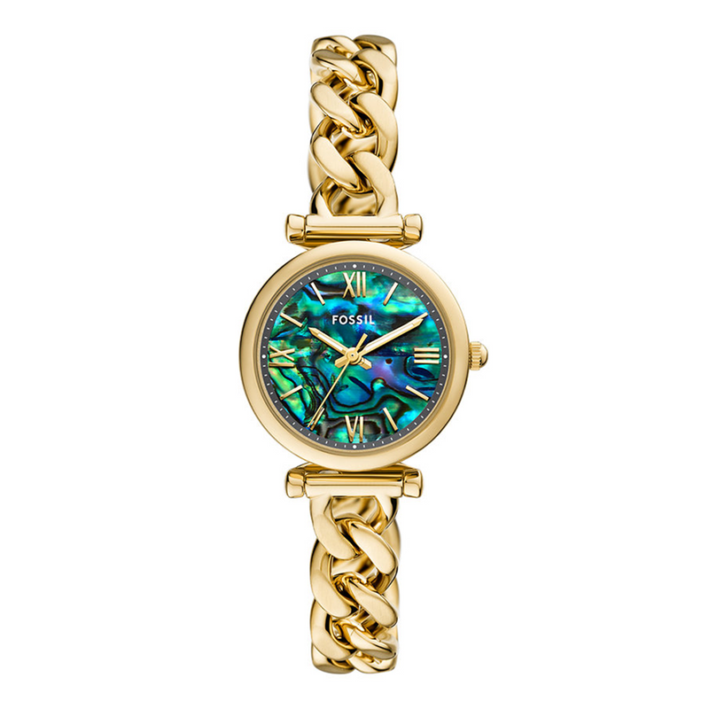 Fossil Carlie Montre Femme Dorée et Perle Noire ES5416-zoom-