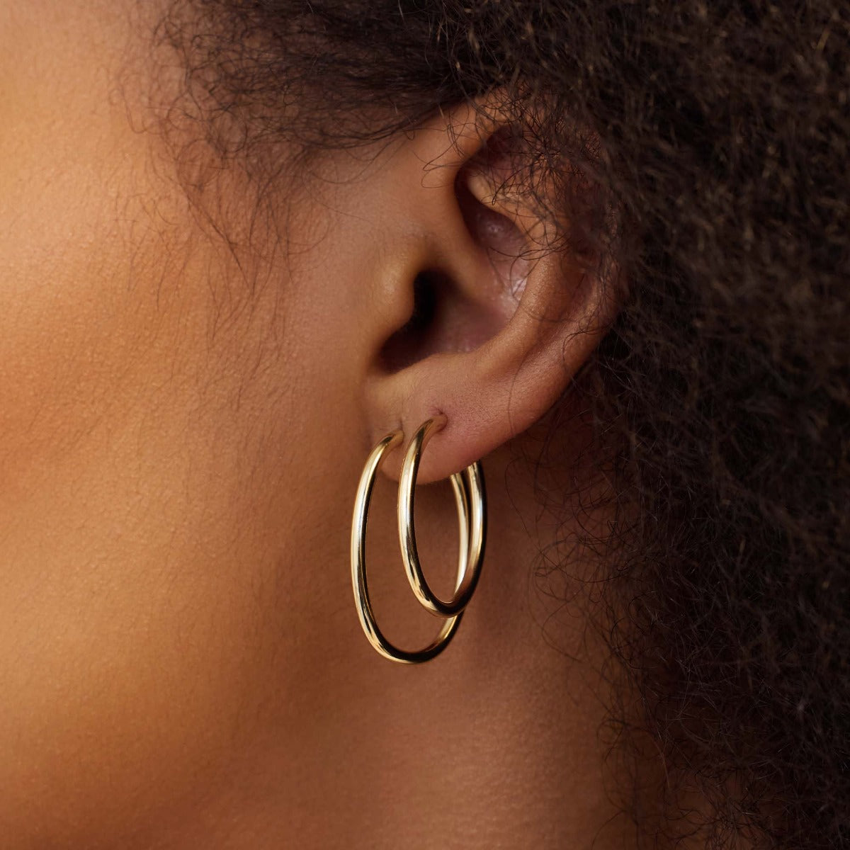 Beloro Jewels La Rinascente Evelina 9 carat gold Hoop Earrings BO360054
