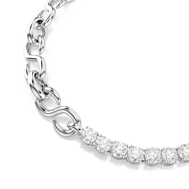Swarovski Bracelet de tennis Matrix à maillons argentés 5753926-zoom-