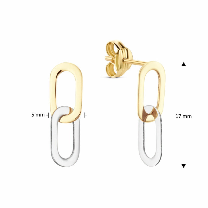 Jackie Gold Cannaregio Boucles d'oreilles pendantes en or 14 carats Cannaregio JKE24.482-zoom-