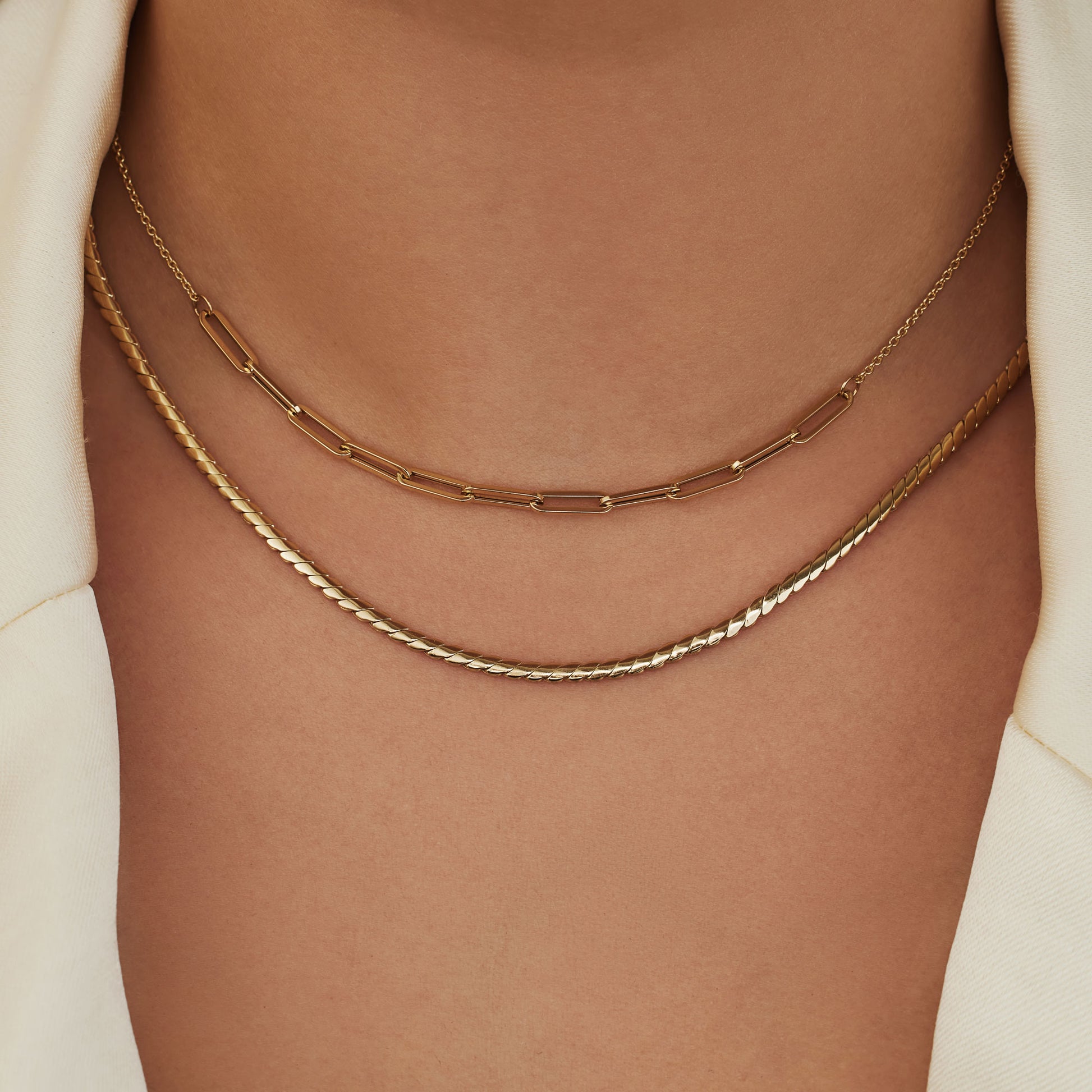 Isabel Bernard Aidee Céleste 14 Carat Golden Necklace IB340081