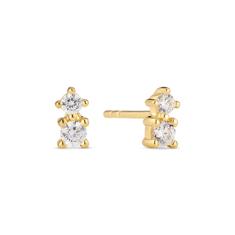 Sif Jakobs Gold Plated Lucente Due Earrings SJ-E2702-CZ-YG-zoom-