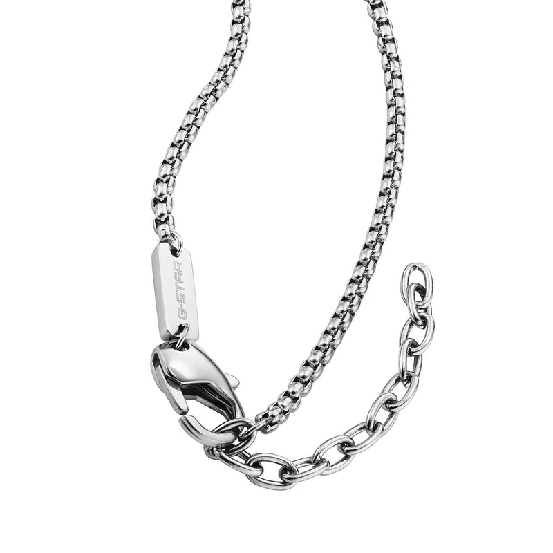 G-STAR Mtrx Collier argenté Box Chain GSJ.105.01-zoom-