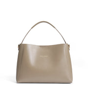 Isabel Bernard Montmartre Béatrice sac à main en cuir taupe en cuir naturel IB25095-378