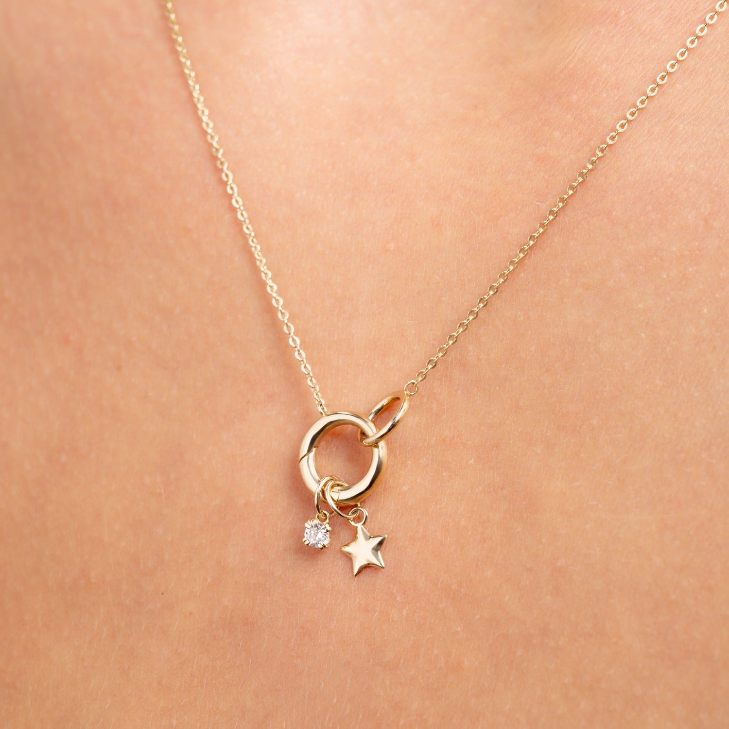 Isabel Bernard Le Marais Star 14 karat gold charm IB350058