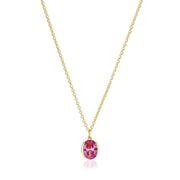 Sif Jakobs Ellisse Collier Plaqué or 14 carats SJ-N2353-PKCZ-YG