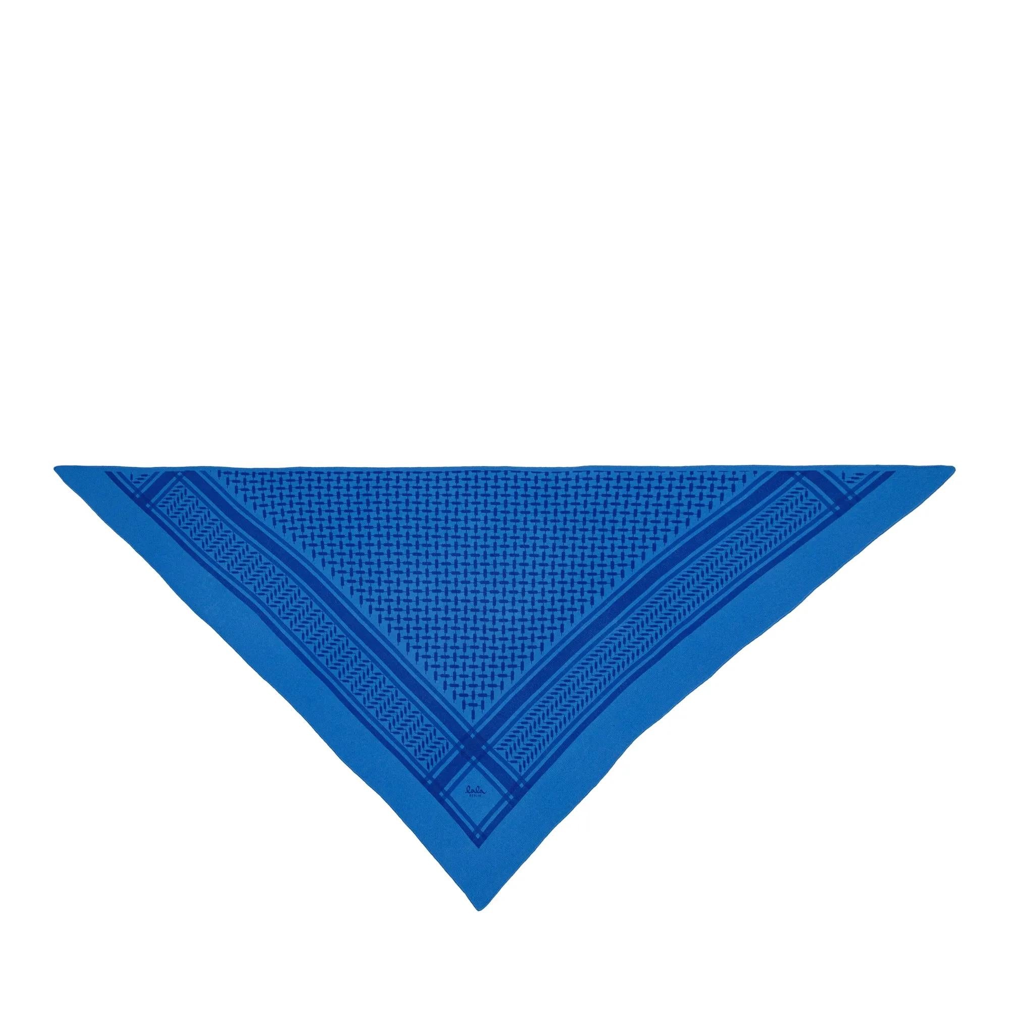 Lala Berlin Blue Cashmere Scarf 2001-A0533929