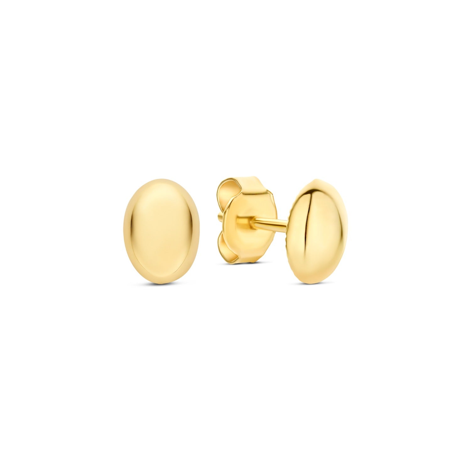 Beloro Jewels La Rinascente Fey 9 karat gold ear studs oval BO360112