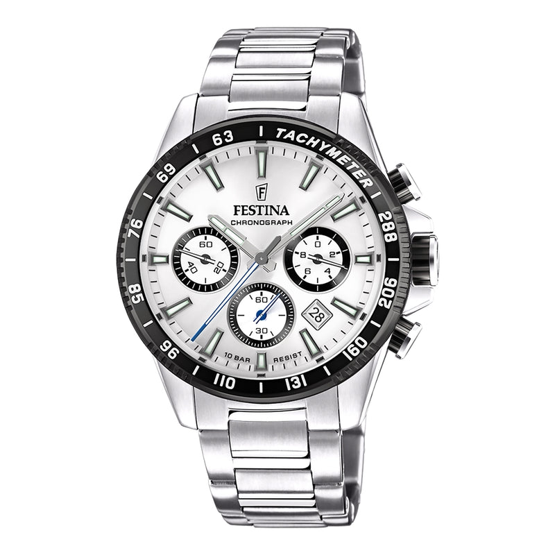 Festina Timeless Chrono Hommes Montre Argent F20560/1-zoom-