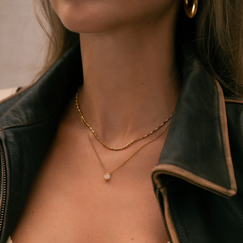 Mockberg Kenza Céleste Gold Plated Necklace MB1727-zoom-