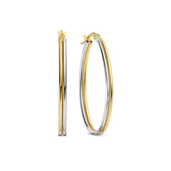 Isabel Bernard Rivoli Flori 14 carat Gold Hoop Earrings IB360257