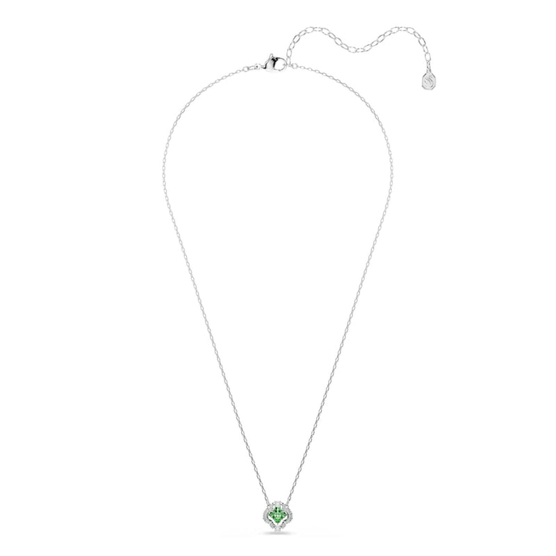Swarovski Collier Una Sparkling DC argenté avec cristal vert 5757785-zoom-