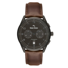 Mats Meier Mont Vélan Chrono Grijs/Brown Watch MM10005