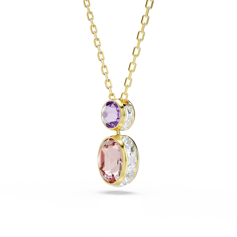 Swarovski Chroma Gold Plated Necklace 5741586-zoom-