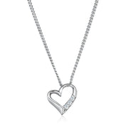 Elli 925 Sterling Silver Necklace with Diamond (0.045 ct) 2004-BF-0007552-001
