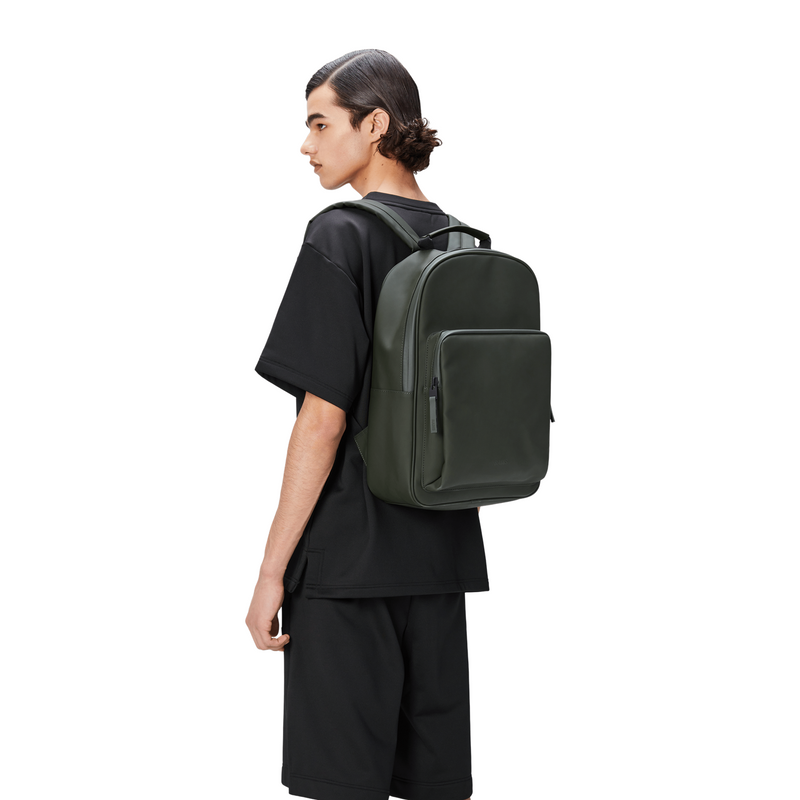 Rains Book Daypack Grand Sac À Dos Vert R13680-03-zoom-