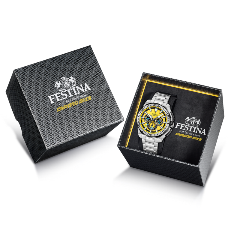 Festina Chrono Bike Montre Pour Homme Jaune F20724/4-zoom-