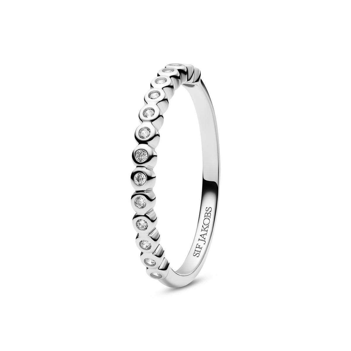 Sif Jakobs 925 Sterling Silver Sarzana Ring SJ-R2750-CZ-56