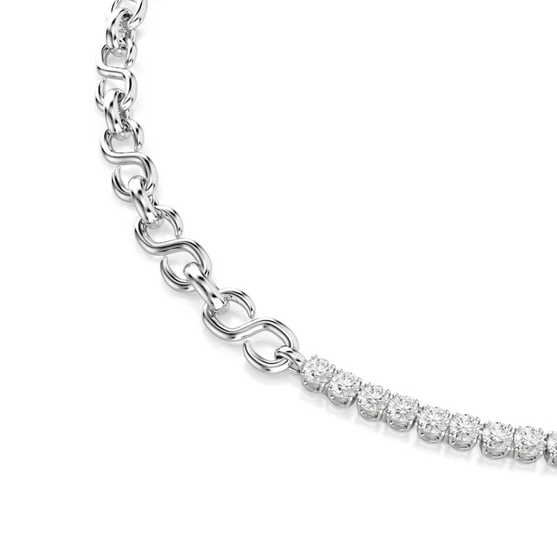 Swarovski Collier Matrix Tennis Argent 5747732-zoom-