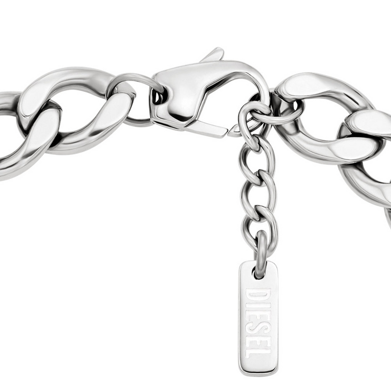 Diesel D Logo Stainless Steel Unisex Bracelet DX1663040-zoom-