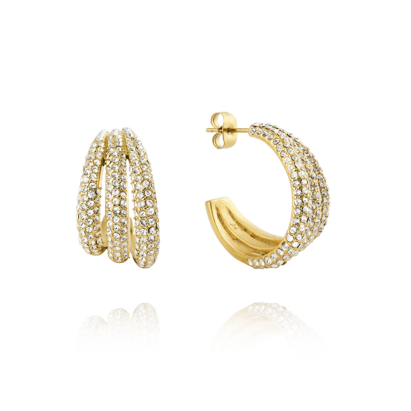 Mockberg Kenza Gold Plated Aurelia Earrings MB1849-zoom-