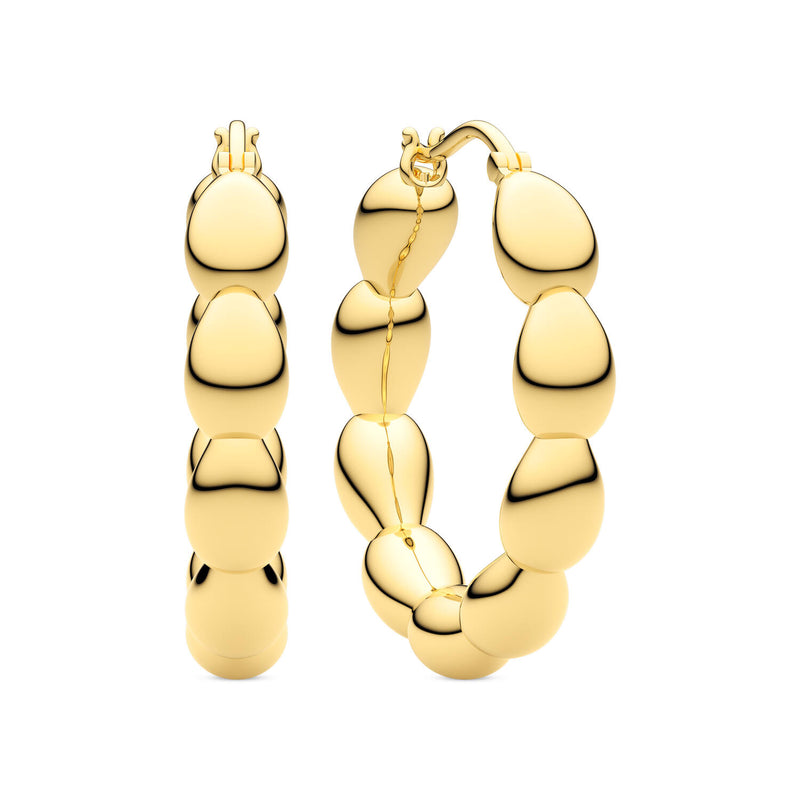 Sif Jakobs Gold Plated Goccia Cerchietto Medio Earrings SJ-E2597-YG-zoom-