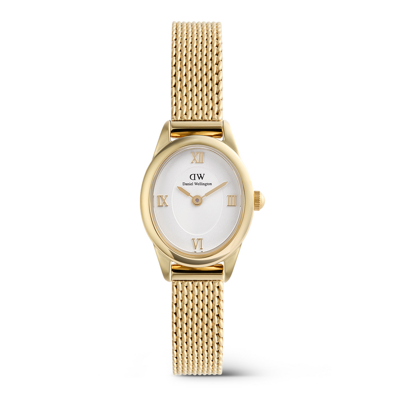 Daniel Wellington Ophelia Mini Mesh White doré montre femme DW00100939-zoom-