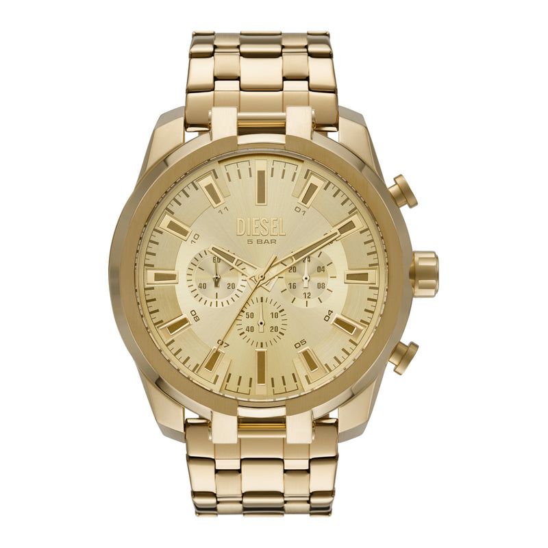 Diesel Split Hommes Montre Or DZ4590-zoom-
