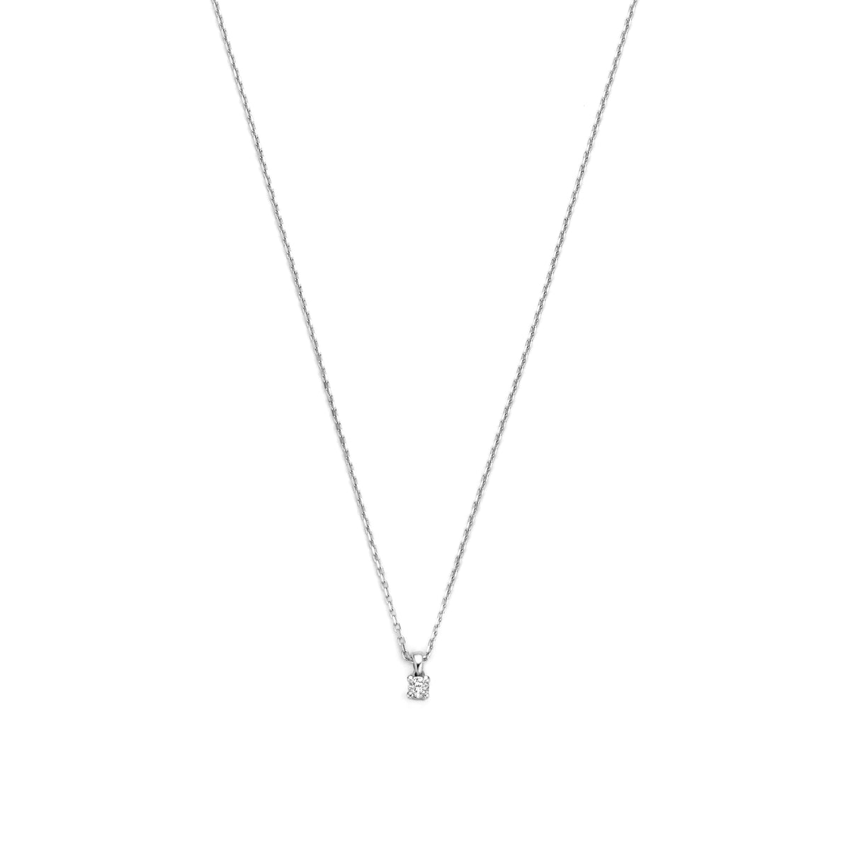 Isabel Bernard De la Paix Céline 14 Carat Whitegold Necklace | diamond 0.05 ct | IBD350004
