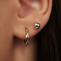 Isabel Bernard Saint Germain Finou 14 Carat Whitegold Ear Studs IB360204