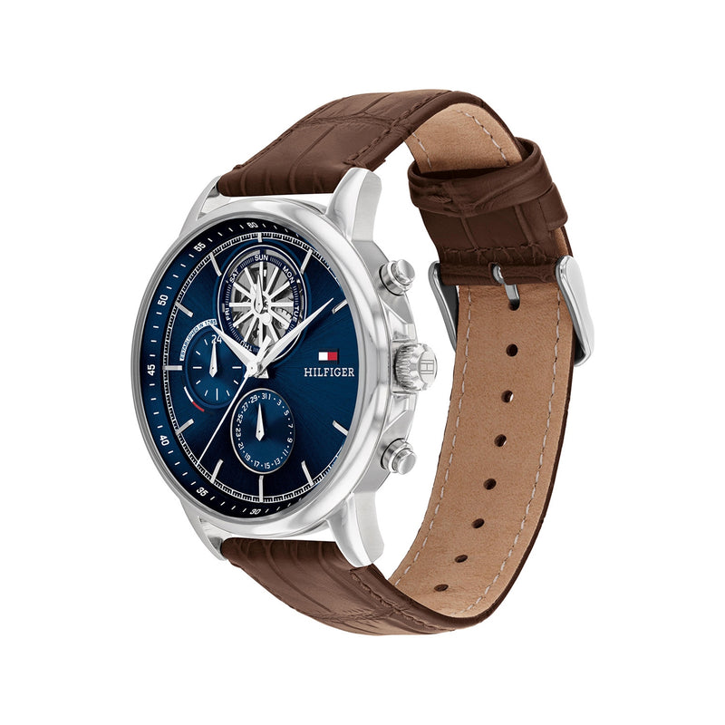 Tommy Hilfiger Hommes Montre Marron TH1710629-zoom-